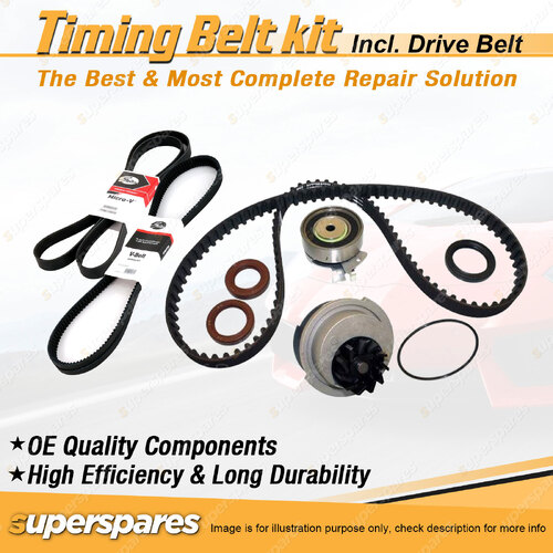 Timing Belt Kit & Gates Belt for Daewoo Cielo Cielo Load Runner 1.5L with P/S