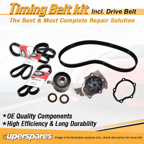 Timing Belt Kit & Gates Belt for Daewoo Matiz 796cc 6V F8CV 1999-2004 Automatic