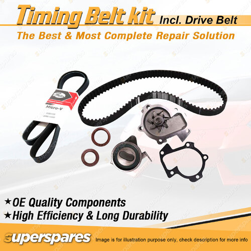 Timing Belt Kit & Gates Belt for Daihatsu Feroza F310 1.6L EFI HDE 1992-1999