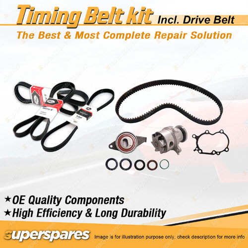 Timing Belt Kit & Gates Belt for Daihatsu Handivan L701 1.0L EFI EJDE 1999-2002