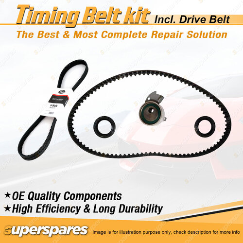 Timing Belt Kit & Gates Drive Belt for Daihatsu Hi - Jet S85V 1.0L CB 1987-1990