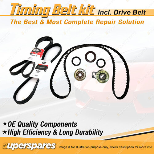 Timing Belt Kit & Gates Belt for Daihatsu Delta CB27V 2.0L OHV DFI 2C 1983-1990