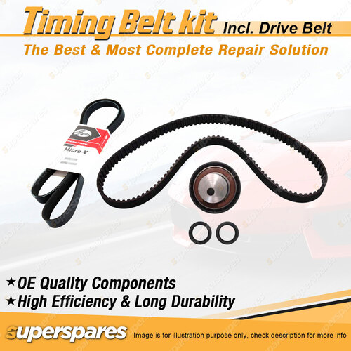 Timing Belt Kit & Gates Drive Belt for Fiat 500X 1.4L Turbo 55263623 2015-ON