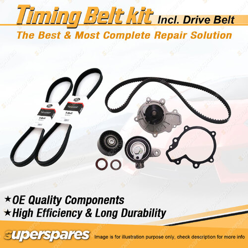 Timing Belt Kit & Gates Belt for Ford Econovan 1.8L OHC F8 1986-1997 with A/C