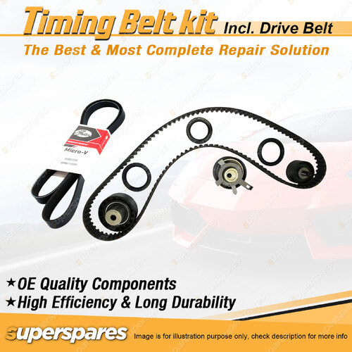 Timing Belt Kit & Gates Drive Belt for Ford Mondeo HC 2.0L ZH20 1998-1998 Auto