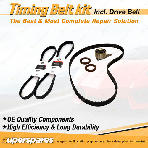 Timing Belt Kit & Gates Belt for Ford Econovan 2.0L OHC FE 1984-1984 with A/C