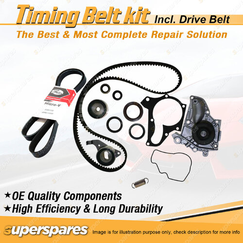 Timing Belt Kit & Gates Belt for Holden Apollo JL 2.0L 3S-FE 1991-1993 with A/C