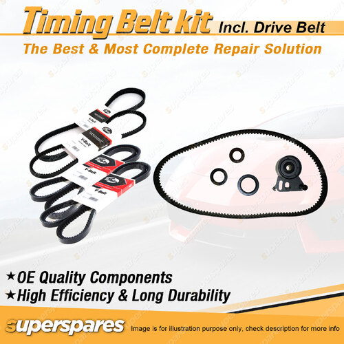 Timing Belt Kit & Gates Belt for Holden Rodeo TF TFG1 TFG3 TFG6 TFG7 2.6L 88-98