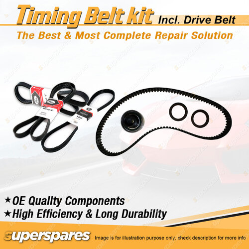 Timing Belt Kit & Belt for Holden Berlina Calais VL 3.0L Underdrive Balancer