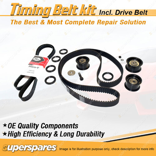 Timing Belt Kit & Gates Belt for Holden Vectra JR JS II 2.5L 2.6L 1997-2002