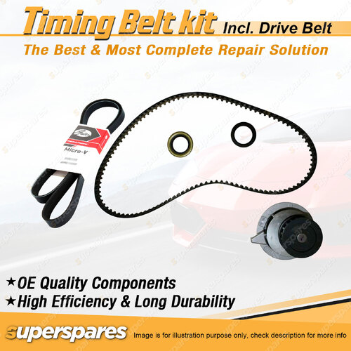 Timing Belt Kit & Gates Belt for Holden Calibra YE 2.0L EFI C20NE 1992-1992