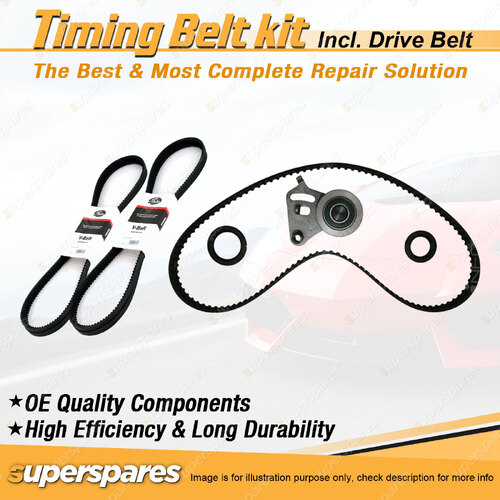 Timing Belt Kit & Gates Belt for Holden Jackaroo Rodeo TF 2.3L 4ZD1 1985-1993