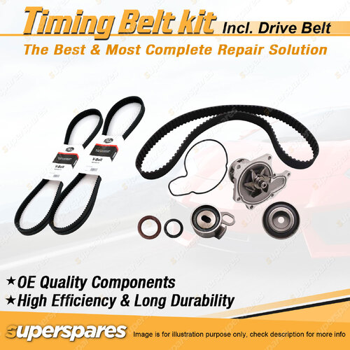 Timing Belt Kit & Gates Belt for Holden Rodeo TF 2.8L OHV 1999-2003 without A/C