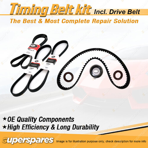 Timing Belt Kit & Gates Drive Belt for Honda Civic 1.5L SOHC EW 1984-1987