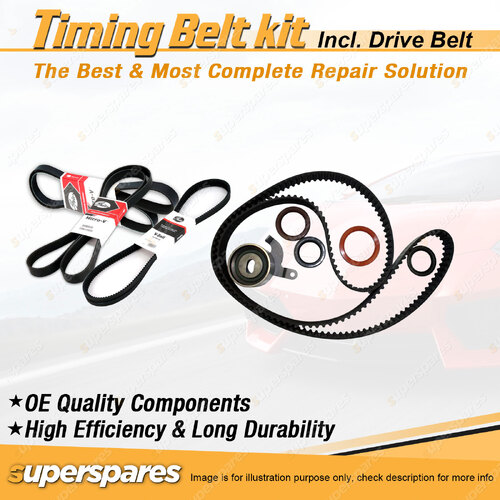 Timing Belt Kit & Gates Drive Belt for Honda Legend Saloon 2.5L 2.7L 1986-1991