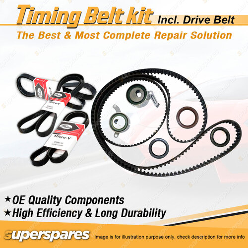 Timing Belt Kit & Gates Drive Belt for Honda Legend KA9 3.5L 24V C35A3 1996-2005