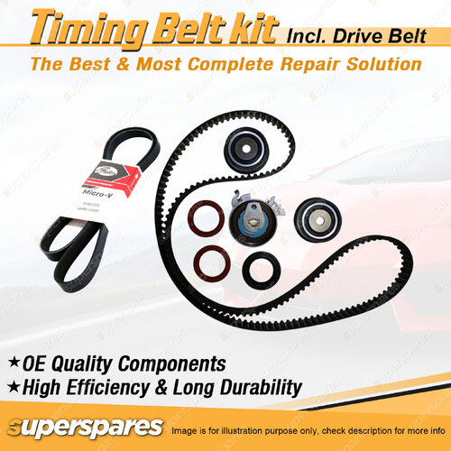 Timing Belt Kit & Gates Belt for HSV VXR AH 2.0L TMPFI Turbo Z20LEH 2006-2009