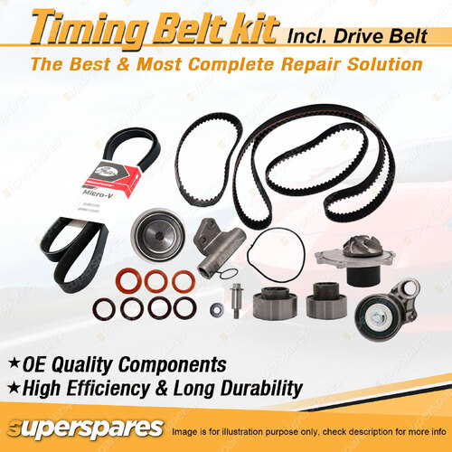 Timing Belt Kit & Gates Drive Belt for Kia Carnival KV11 2.5L 24V K5 1999-2007