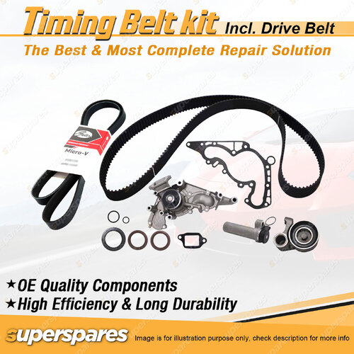 Timing Belt Kit & Gates Drive Belt for Lexus LS400 UCF10R UCF11R 4.0L 1989-1994