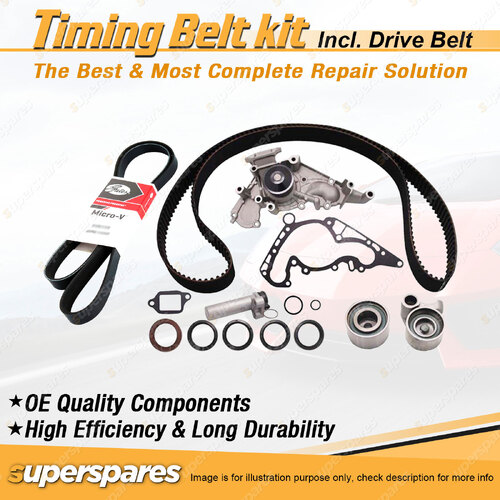 Timing Belt Kit & Gates Belt for Lexus LS400 UCF20R 4.0L 32V 1UZ-FE 1997-2000