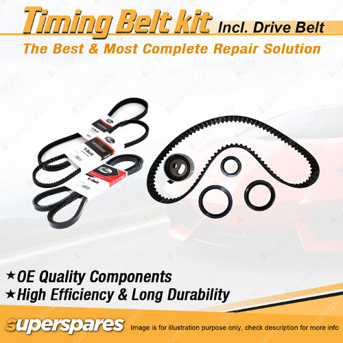 Timing Belt Kit & Gates Drive Belt for Mazda E2500 2.5L SOHC WL 1996-1998