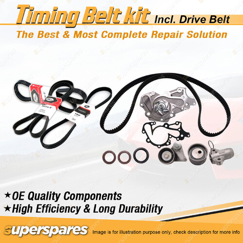 Timing Belt Kit & Gates Belt for Mitsubishi Pajero NL 3.5L 24V 6G74 1997-1999