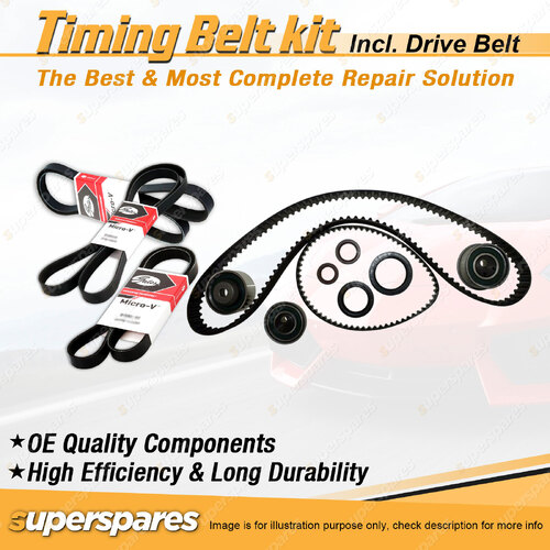 Timing Belt Kit & Gates Belt for Mitsubishi Delica P23W 2.0L 4G63 1986-1990