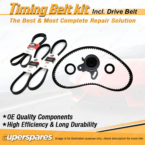 Timing Belt Kit & Gates Belt for Mitsubishi Lancer CA CB 1.5L 4G15 1990-1992