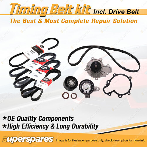 Timing Belt Kit & Gates Belt for Mitsubishi Express SJ 2.5L DFI 4D56 1994-2003