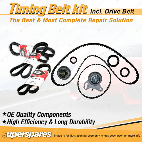 Timing Belt Kit & Gates Belt for Mitsubishi Starwagon P03W 2.0L 4G63 1994-1997