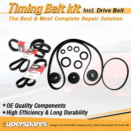 Timing Belt Kit & Gates Belt for Mitsubishi RVR N13W N23W 2.0L 4G63 1993-1997