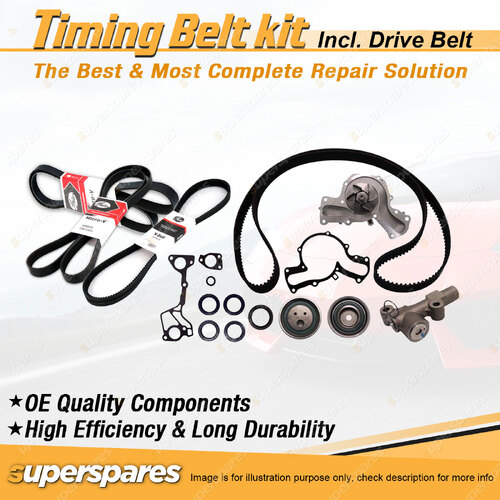 Timing Belt Kit & Gates Belt for Mitsubishi Pajero NJ 3.5L 24V 6G74 1993-1996