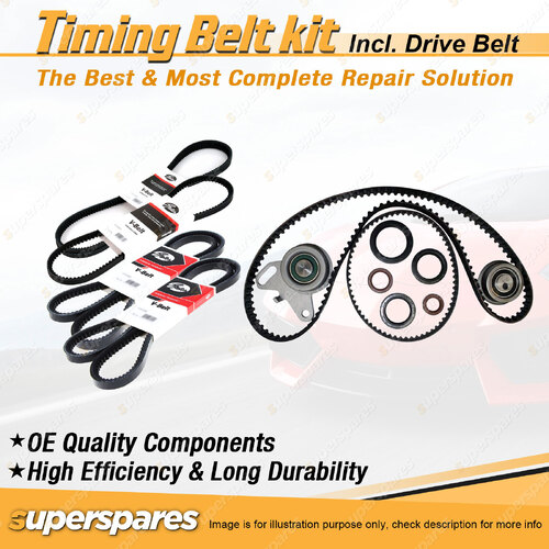 Timing Belt Kit & Gates Belt for Mitsubishi Express Starwagon SH 2.4L 1991-1994