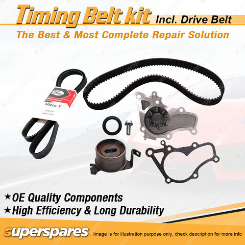 Timing Belt Kit & Gates Belt for Mitsubishi Lancer CC LJ LM 1.6L 4G92 1994-1998