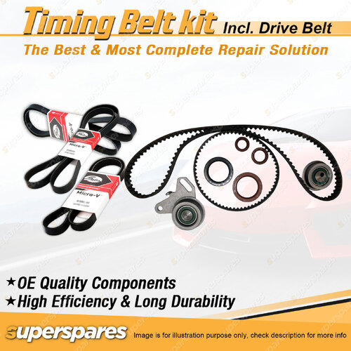 Timing Belt Kit & Gates Belt for Mitsubishi Starwagon SH 2.0L 4G63 1993-1993