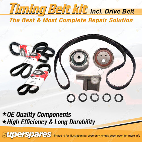 Timing Belt Kit & Gates Belt for Mitsubishi Galant HJ 2.0L 24V 6A12 1993-1996