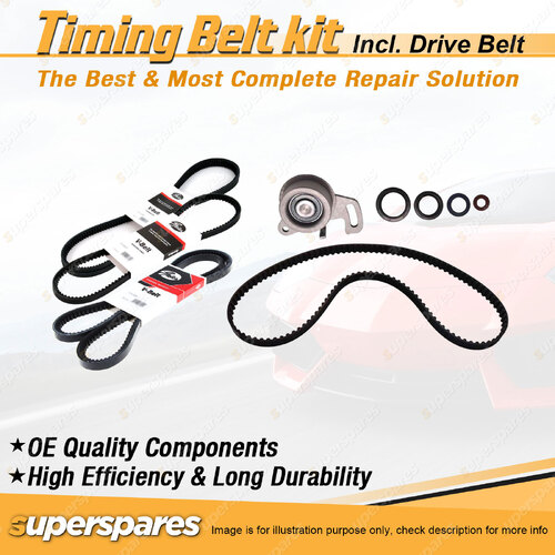 Timing Belt Kit & Gates Belt for Mitsubishi Colt RC RD 1.6L 4G32B 1984-1988