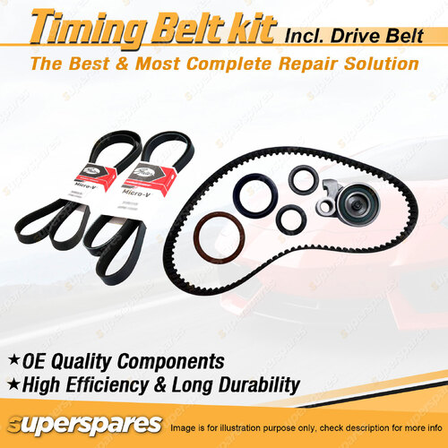 Timing Belt Kit & Gates Belt for Mitsubishi Pajero iO QA 1.6L 4G18 1999-2001