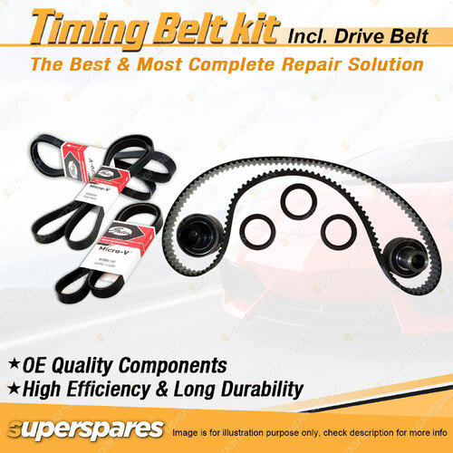 Timing Belt Kit & Gates Drive Belt for Nissan Skyline R33 2.5L 1993-1998