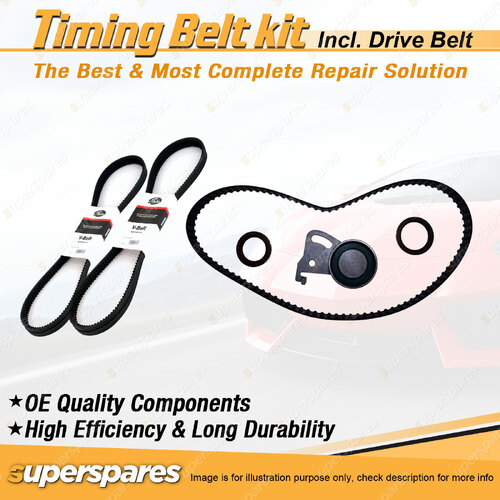 Timing Belt Kit & Gates Belt for Nissan Bluebird Series 3 U11 2.0L 1984-1992