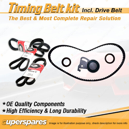 Timing Belt Kit & Gates Drive Belt for Nissan Gloria Y30 2.0L CA20S 1983-1995