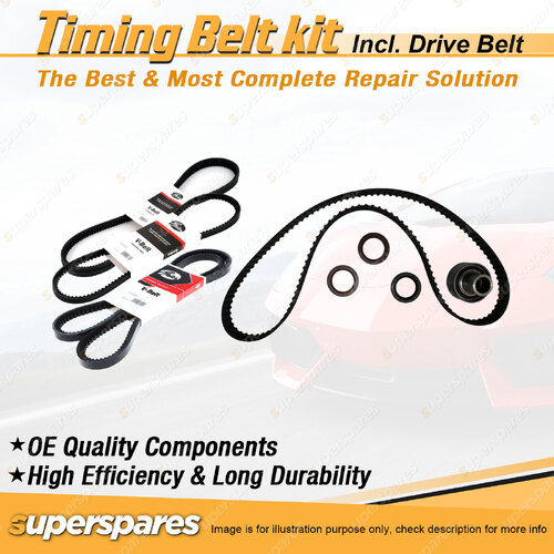 Timing Belt Kit & Gates Drive Belt for Nissan 300C 3.0L EFI VG30E 1984-1986