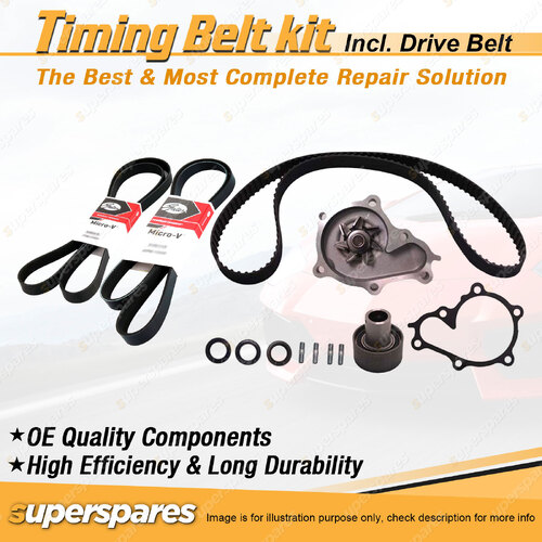 Timing Belt Kit & Gates Belt for Nissan 300ZX Z31 3.0L 24V TEFI VG30ET 1986-1989