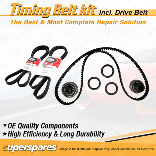 Timing Belt Kit & Gates Drive Belt for Nissan EXA 1.6L 1.8L CA16 CA18 1987-1991