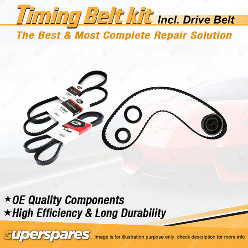 Timing Belt Kit & Gates Drive Belt for Nissan Pulsar N12 Coupe 1.5L 1983-1987