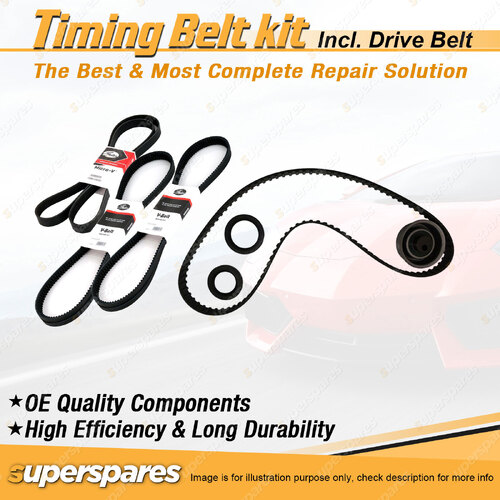 Timing Belt Kit & Gates Drive Belt for Nissan Scargo 1.5L E15S 1989-1990