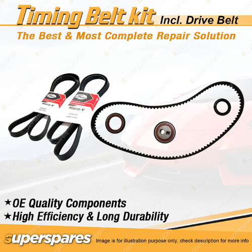 Timing Belt Kit & Gates Belt for Peugeot 205 1.6L 1.9L XU5M3Z XU9JA 1986-1998