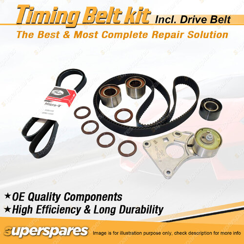 Timing Belt Kit & Gates Drive Belt for Peugeot 406 XFZ 3.0L 24V ES9J4S 1997-2004