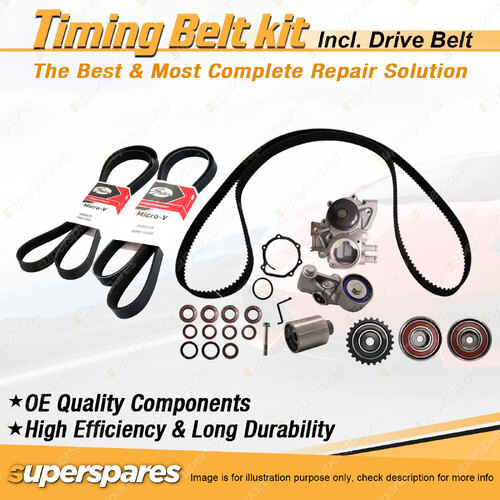 Timing Belt Kit & Belt for Subaru Forester SH Impreza WRX G3 2.5L Double Outlet