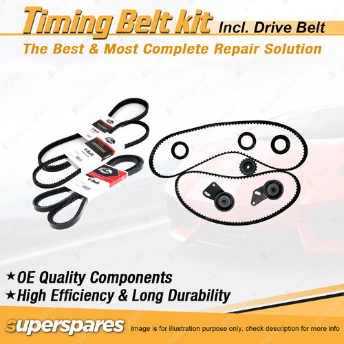 Timing Belt Kit & Gates Drive Belt for Subaru DL 1.8L OHV EA81 1980-1983